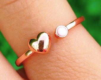 Sterling Silver Heart Breastmilk Ring - DIY Jewelry Kit