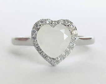 Sterling Silver Heart Halo Milk Ring DIY Kit, keepsake jewelry
