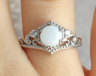 Princess Crown milk Ring: 925 Sterling Silver, DIY jewelry Kit, keepsake jewelry