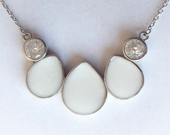 DIY Milk Necklace Kit: 925 Sterling Silver, Teardrop Keepsake Jewelry