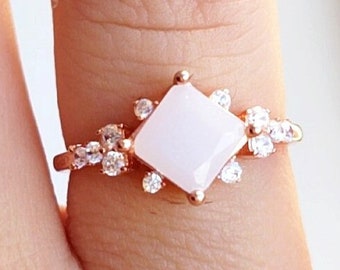 Rose Gold Plated milk Ring DIY Kit: 925 Sterling Silver, keepsake jewelry