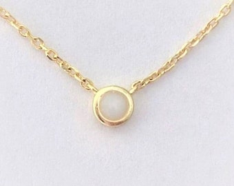 DIY Milk dot Necklace Kit: 925 Silver, Gold Plated, keepsake jewelry
