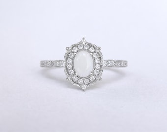 Art Deco Milk Ring: 925 Sterling Silver DIY Kit, keepsake jewelry