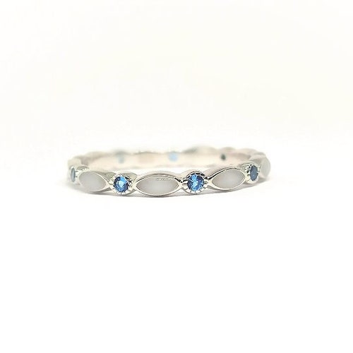 Birthstones Eternity Breastmilk Full Ring Band, 925 silver, stackable Breastmilk ring, DIY Breastmilk kit, keepsakes, Breastmilk Jewelry