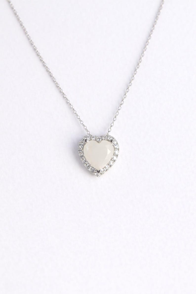 Heart Halo milk Pendant, 925 sterling silver, DIY milk Jewelry kit, DNA and keepsake Jewelry image 2