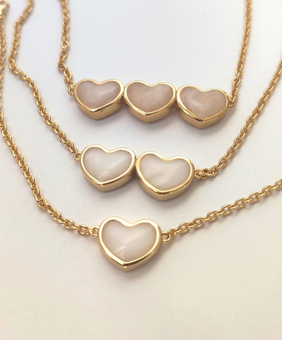 Heart Breastmilk Necklace or Bracelet 1 2 or 3 Hearts 925 - Etsy