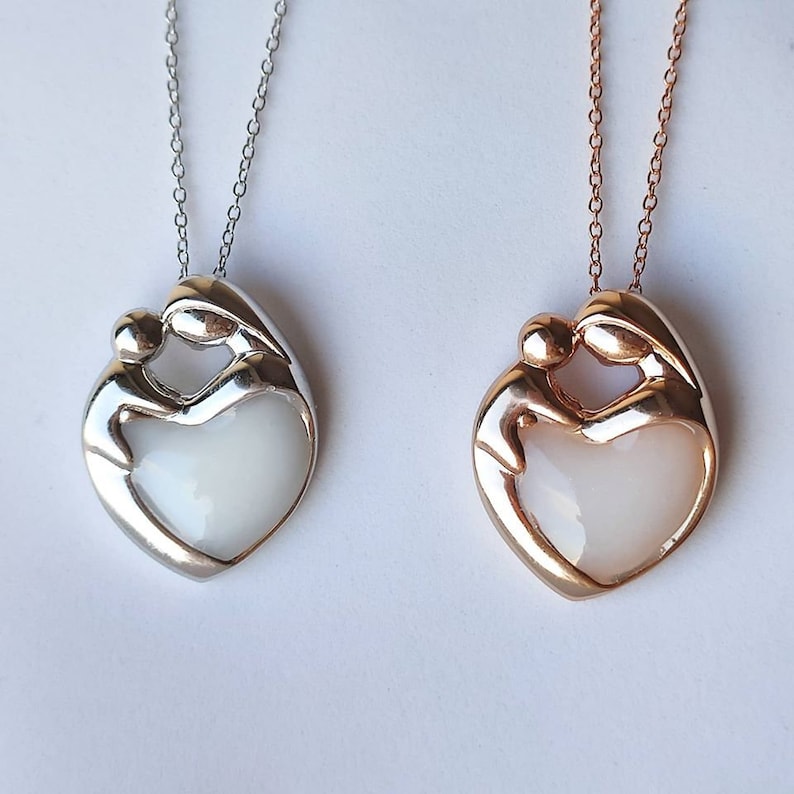 Mother and Child Heart Breastmilk Pendant or ring, 925 Silver, Rose Gold plated, DIY Breastmilk kit, keepsake Jewelry, Breastmilk necklace 