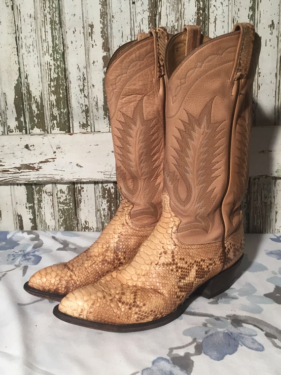 tony lama snakeskin boots