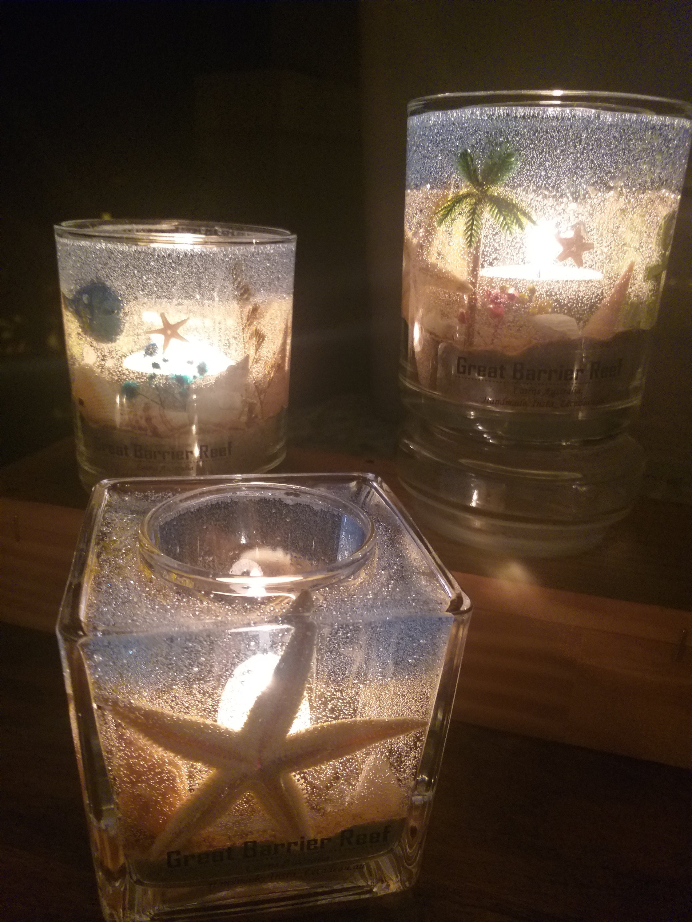 Beach Candle / Ocean Candle Holder / Handmade Candle Holder / Ocean