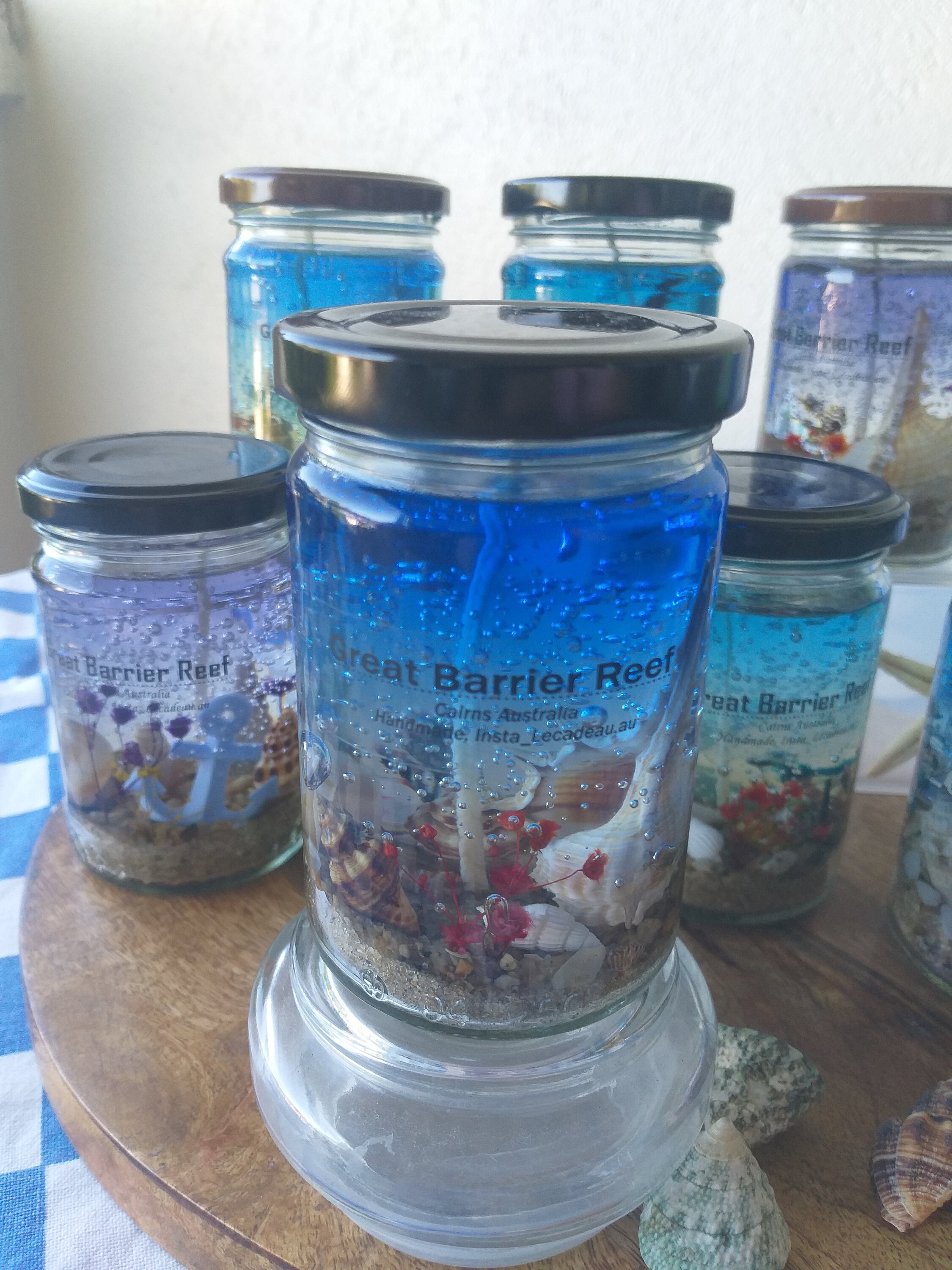 Recycled Jar Candle / Ocean Candles / Beach Candles / Handmade Etsy
