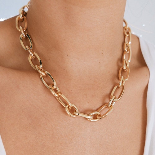Gold Chain Necklace Thick Gold Chain 