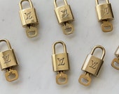 1 Authentic Louis Vuitton Lock and Key, Louis Vuitton Padlock, Vintage Louis Vuitton Lock, LV Padlock