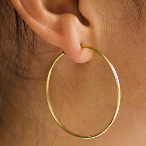 Thin Gold Hoops, Gold Earrings, Gold Hoop Earrings, Thin Gold Hoop Earrings, Gold Earrings Hoop, Simple Hoop Earrings, Hoop Earrings