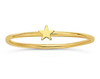 Gold Filled Star Ring, Gold Stackable Ring, Gold Ring, Gold Rings for Women, Dainty Gold Ring, Thin Gold Ring, Stacking Rings