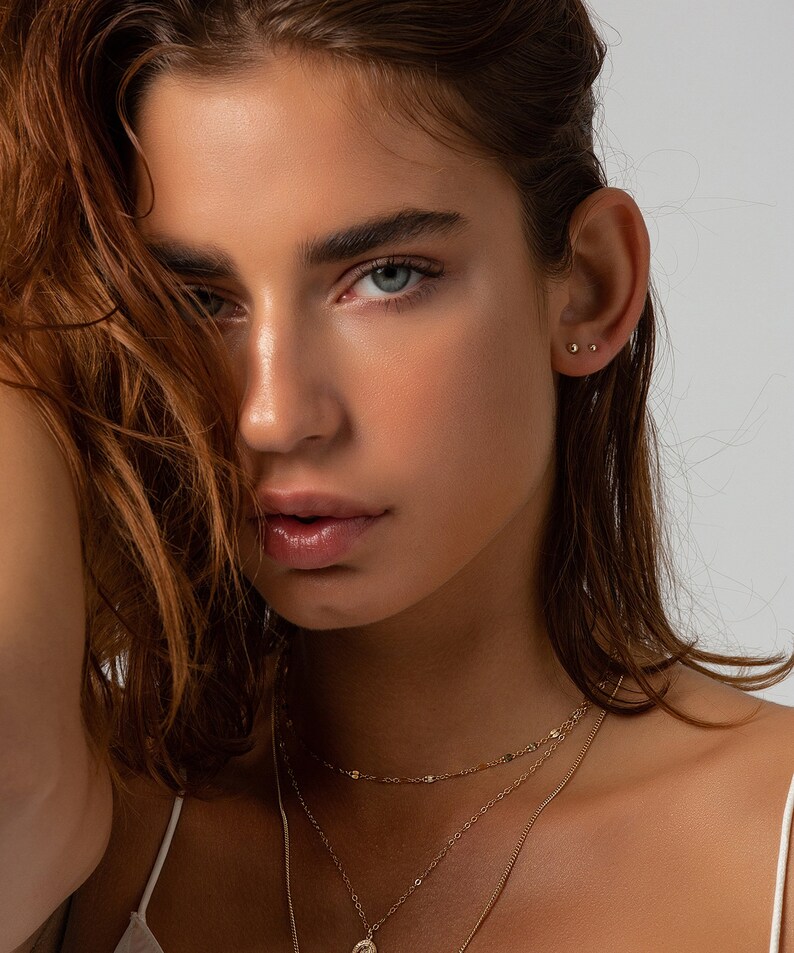 14k Gold Stud Earrings 14k Stud Earrings Gold Stud Earrings - Etsy