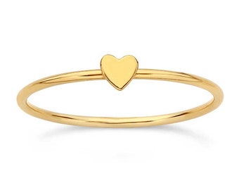 Gold Filled Heart Ring, Heart Ring, Gold Ring, Dainty Gold Ring, Dainty Heart Ring, Gold Stacking Ring, Heart Ring Gold