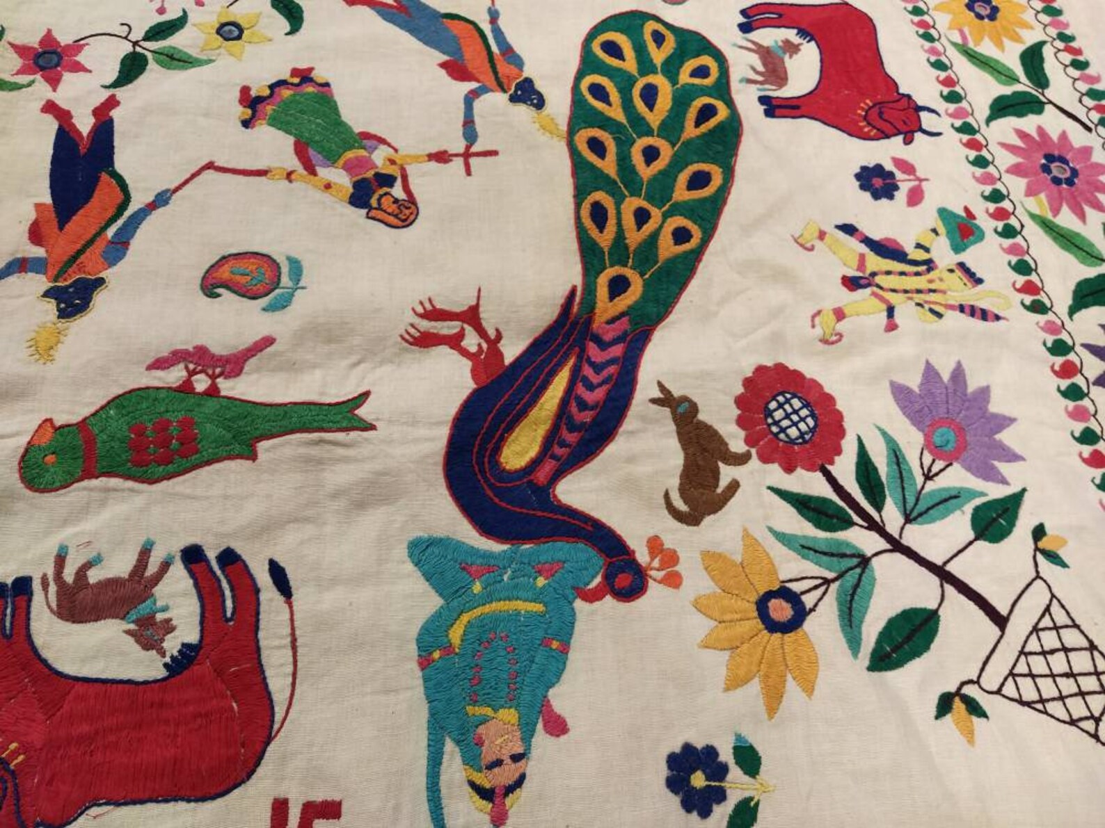 Vintage Tapestry Handmade Tapestry Handembroided Etsy Norway