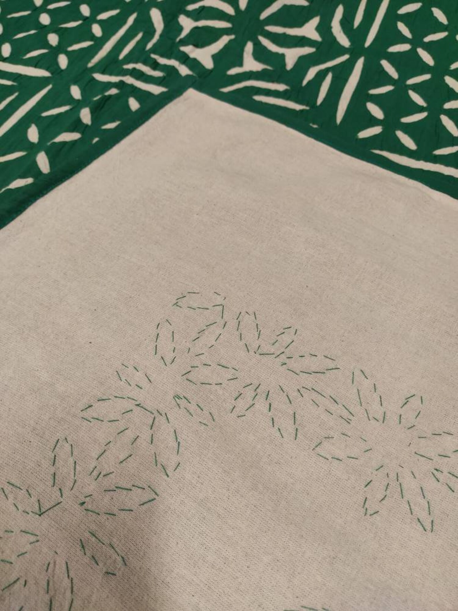 Applique work bed sheet handmade bedcover 100 cotton Etsy