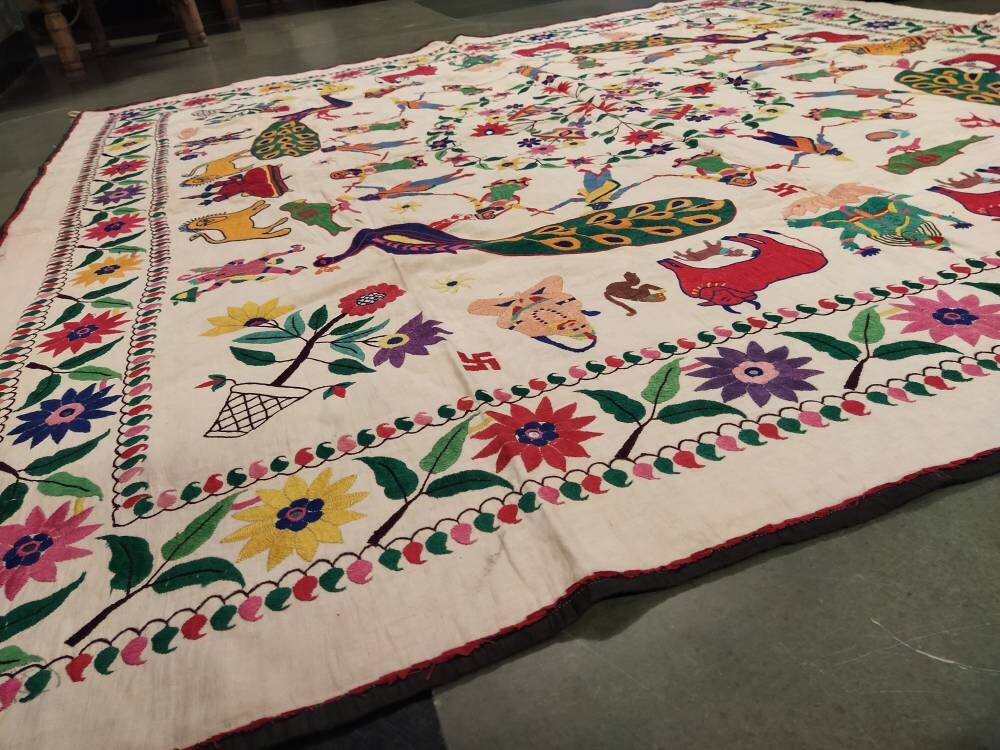 Vintage tapestry handmade tapestry handembroided Etsy