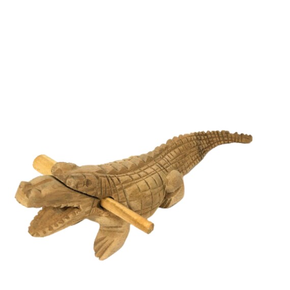 wooden alligator toy