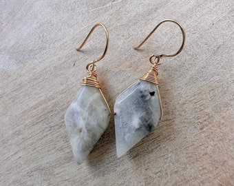 Moonstone Kite Earrings