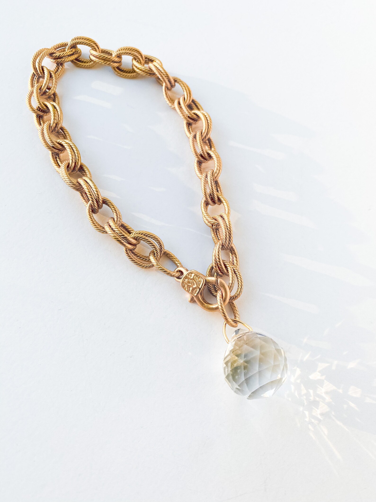 22k Matte Gold Filled Chain Fashion Chain Double Texture Etsy