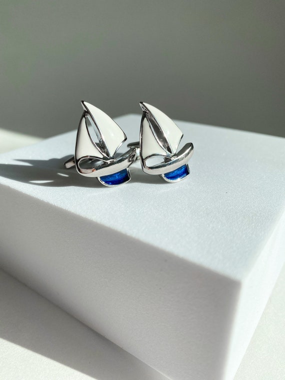Boat cufflinks sale