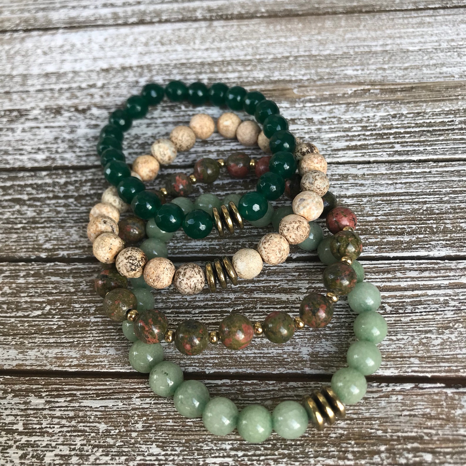 Woodlands Bracelet Stack Etsy