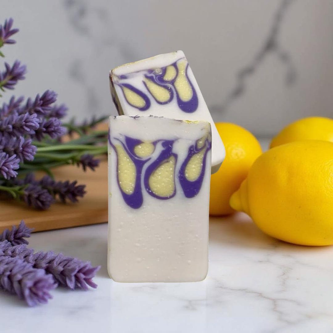 Homemade Cold Process Soap Lemon Lavender - Etsy