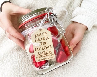 Personalised Glass Sweet Jar for Him / Her