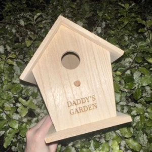 Personalised Wooden Garden Bird House
