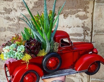 Red Truck DIY planter