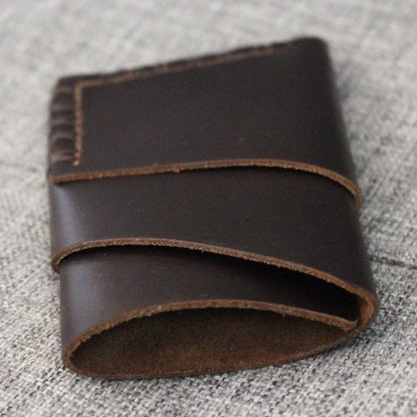 Minimal leather wallet inspired by urban living