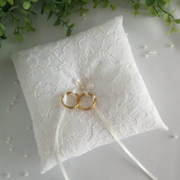 Wedding Ring Pillow, Ring Bearer Pillow, Wedding Pillow, Wedding Ring Pillow, Ring Bearer, Lace Ring Pillow, Rustic Wedding, Ring Cushion