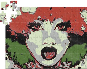 African American Puzzle, Pan African Queen, African American Art, Ethnic Art, 120 Piece Puzzle