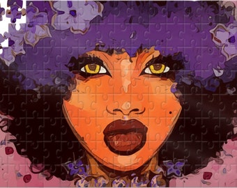 African American Puzzle, Lavender Life, African American Art, Ethnic Art, 120 Piece Puzzle