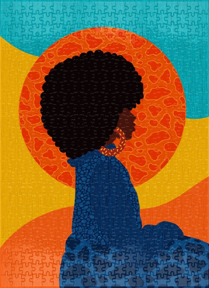 African American Puzzle Black Art 500 Piece Puzzle Black Etsy