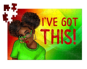 African American Puzzle, I've Got This, 120 Piece Puzzle, African American Art