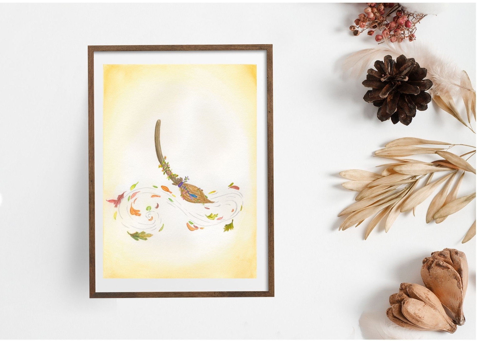 HALLOWEEN Printable, Witch Print, Witches Broom, Autumn Printable ...