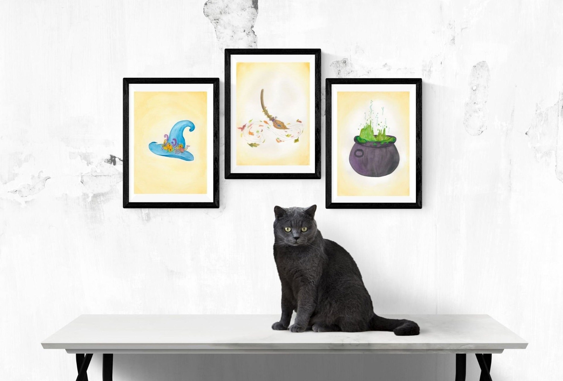 HALLOWEEN Printable, Witch Print, Witches Broom, Autumn Printable ...