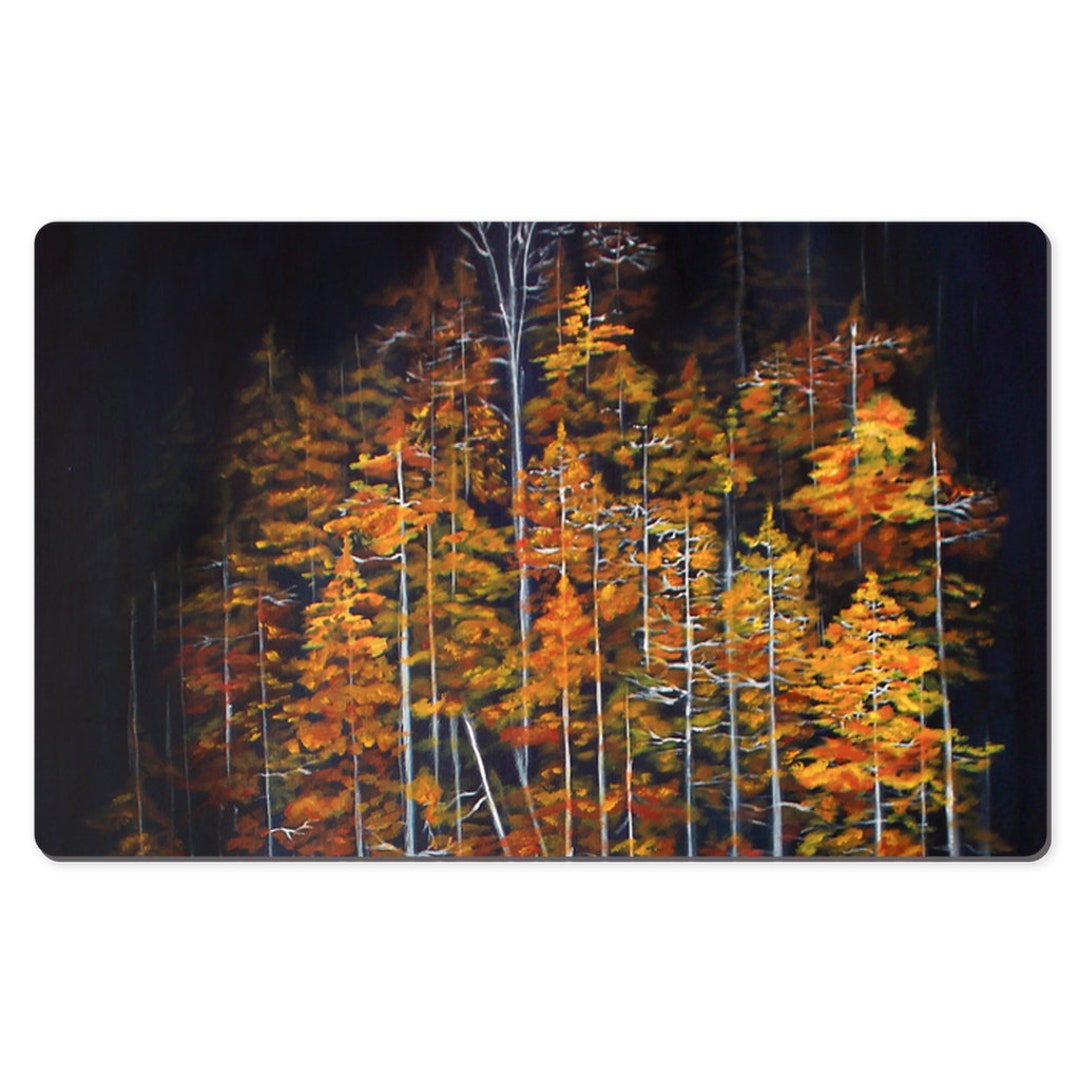 Desk Mats, Forest Desk Mat, Fall Desk Mat, Autumn Desk Mat, Fall Forest ...