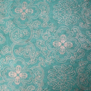 Carta Lokta Carta Nepal Lotus Line carta da regalo in rame verde per rilegatura di libri