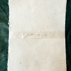 10 fogli di carta A4 in carta naturale con bordo rialzato fatto a mano per rilegatura di libri fai da te