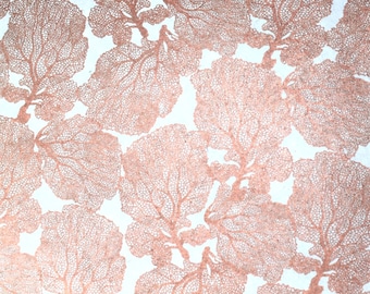 Handmade paper natural paper coral copper gift wrapping paper lamp shade paper