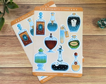 Apothecary A6 Planner Sticker set - Bullet journaling stickers, decorative stickers, paper stickers, magical stickers,