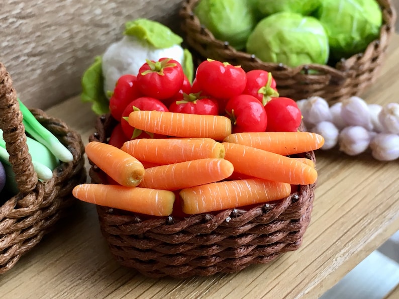 miniature vegetables dollhouse
