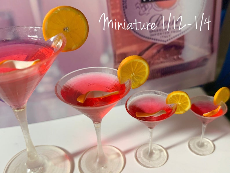 Dollhouse accessories 16 Scale 112 Miniature cocktail for dolls 15 14 18