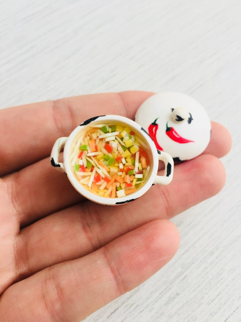 Toys for dolls made of polymer clay in scale 112 and 16