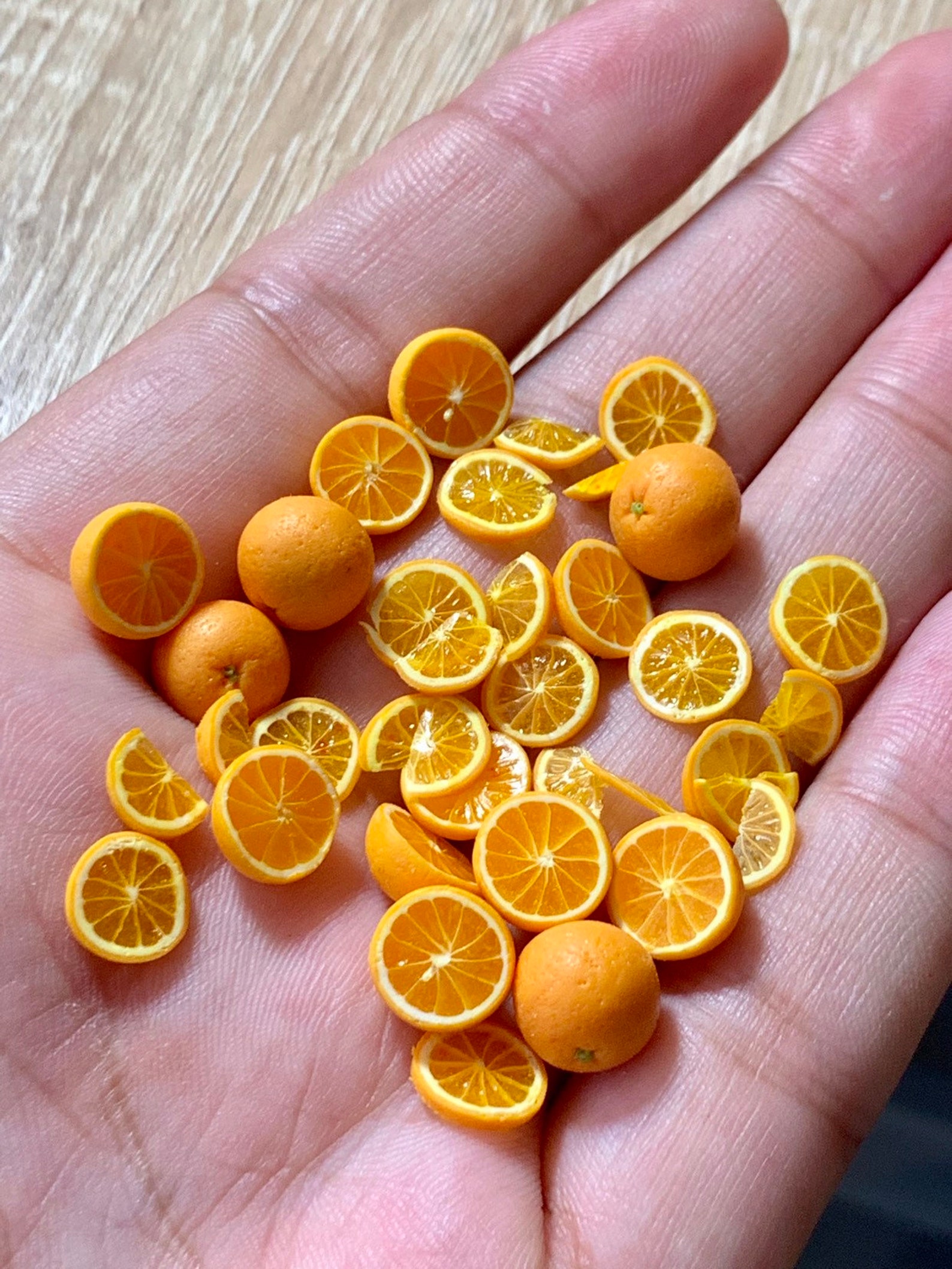 Oranges Big Set Miniature . Accessories Dollhouse. Miniature Etsy