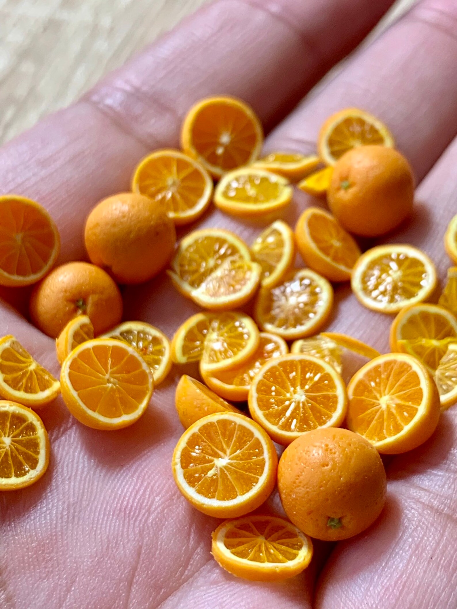 Oranges Big Set Miniature . Accessories Dollhouse. Miniature Etsy